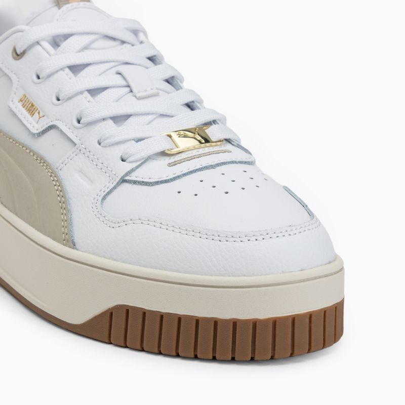 Schuhe Damen PUMA Carina Street Lux puma white/desert dust/puma gold 7