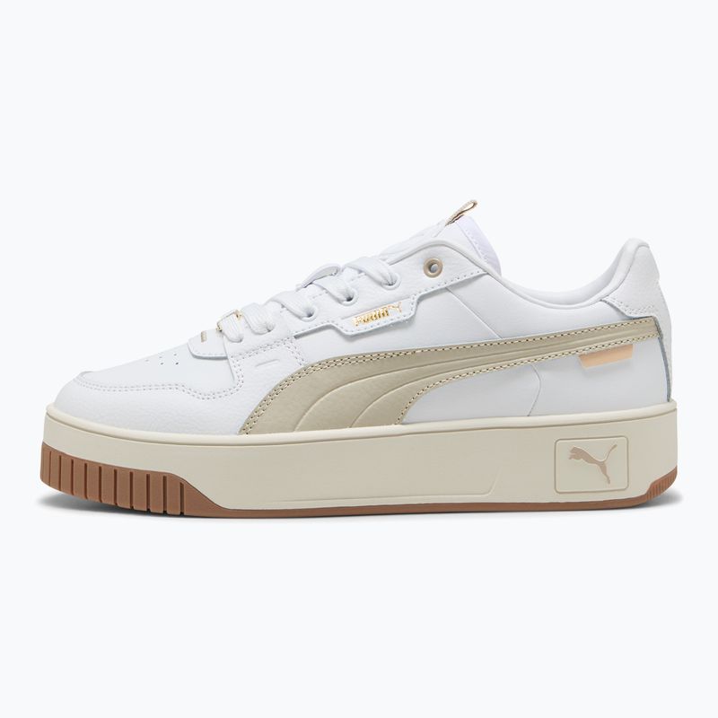 Schuhe Damen PUMA Carina Street Lux puma white/desert dust/puma gold 2
