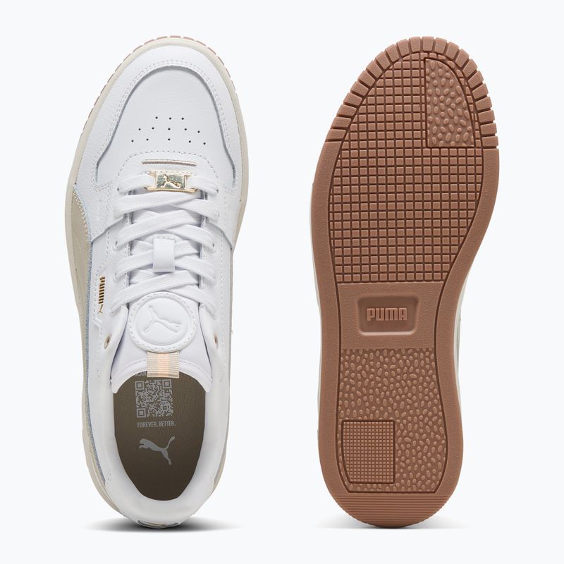 Schuhe Damen PUMA Carina Street Lux puma white/desert dust/puma gold 3