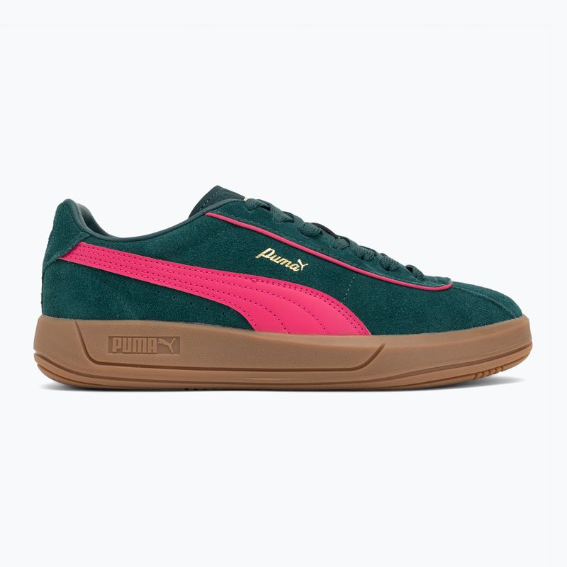 Schuhe Damen PUMA Club Klassika Suede dark myrtle/puma pink 2