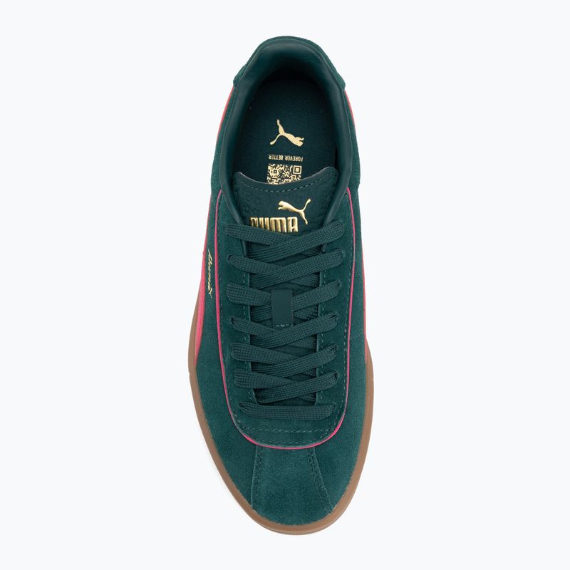 Schuhe Damen PUMA Club Klassika Suede dark myrtle/puma pink 5