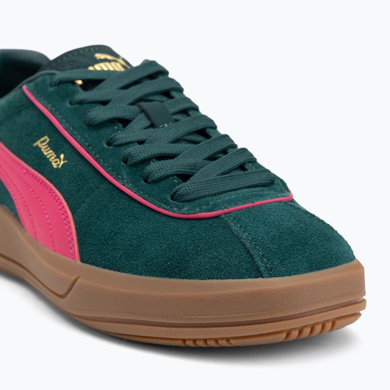 Schuhe Damen PUMA Club Klassika Suede dark myrtle/puma pink 7