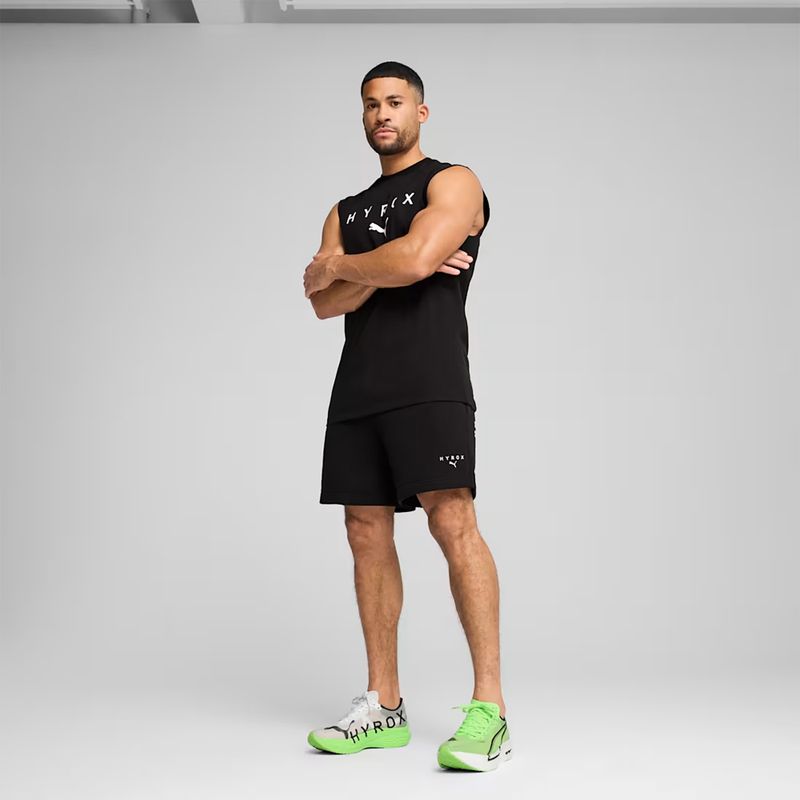 Herren-Trainingsshirt PUMA x HYROX Cutoff Tank schwarz 3