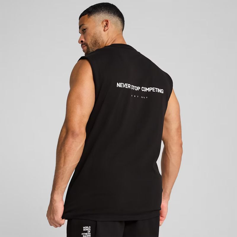 Herren-Trainingsshirt PUMA x HYROX Cutoff Tank schwarz 4
