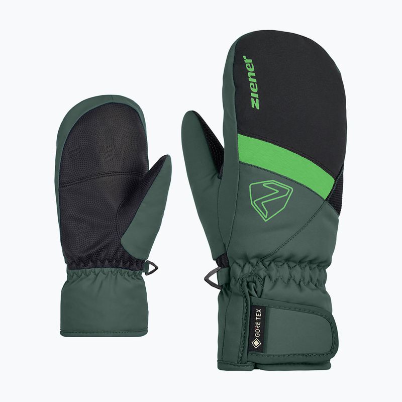 Skihandschuhe Kinder ZIENER Levin GTX Mitten dark jungle 6