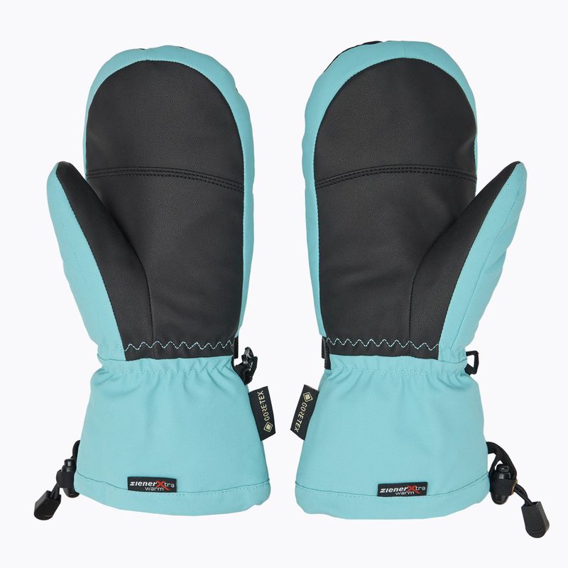 Skihandschuhe Kinder ZIENER Lanic GTX + Gore Plus Warm Mitten river blue 2