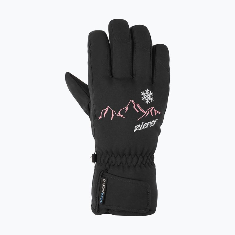 Skihandschuhe Kinder ZIENER Lailla Aquashield black 2