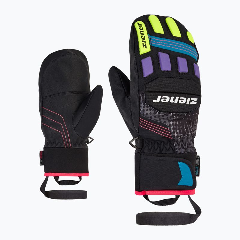 Skihandschuhe Kinder ZIENER Luron Aquashield PR Mitten multicolor 7