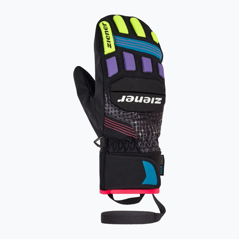 Skihandschuhe Kinder ZIENER Luron Aquashield PR Mitten multicolor 8