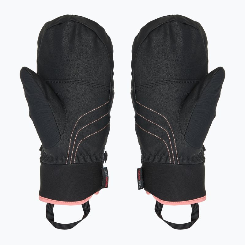 Skihandschuhe Kinder ZIENER Luron Aquashield PR Mitten black/pink vani 2
