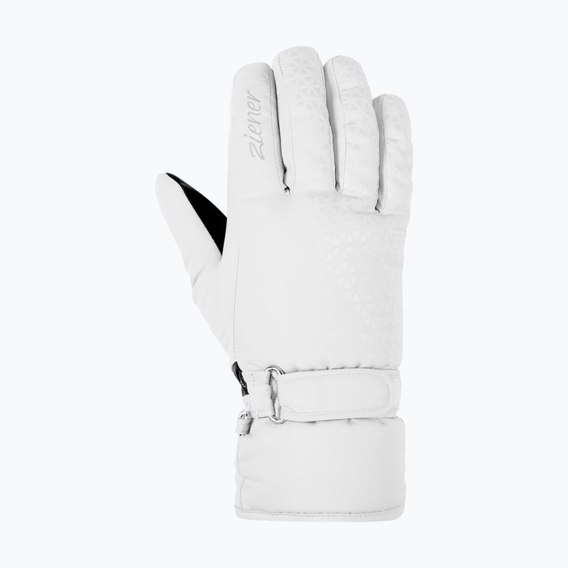 Skihandschuhe Damen ZIENER Kisar Aquashield white 3
