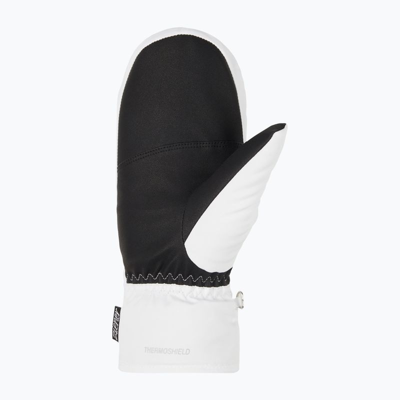 Skihandschuhe Damen ZIENER Kisar Aquashield Mitten white 3