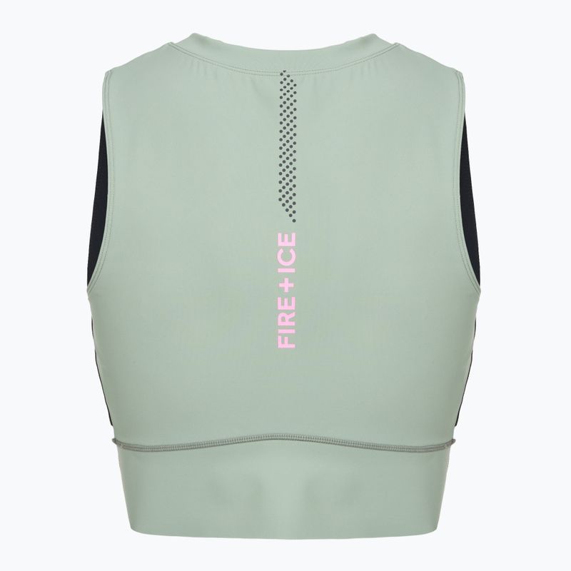 Damen Thermo-Longsleeve BOGNER FIRE+ICE Caia 1/4 Zip eucalyptus 2