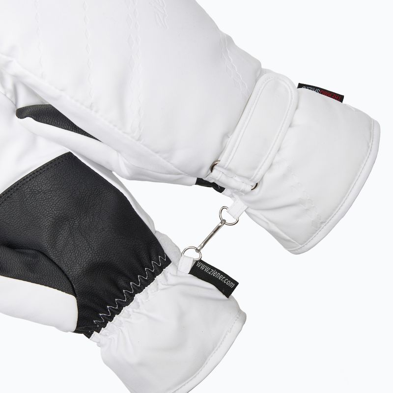 Damen-Skihandschuhe ZIENER Kevi-Z PR Mitten white 5
