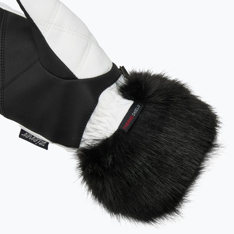 Damen-Skihandschuhe ZIENER Kwinzi-Z Mitten white 4