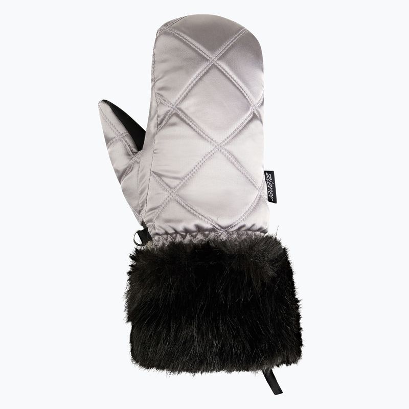 Damen-Skihandschuhe ZIENER Kwinzi-Z Mitten metallic silver 2