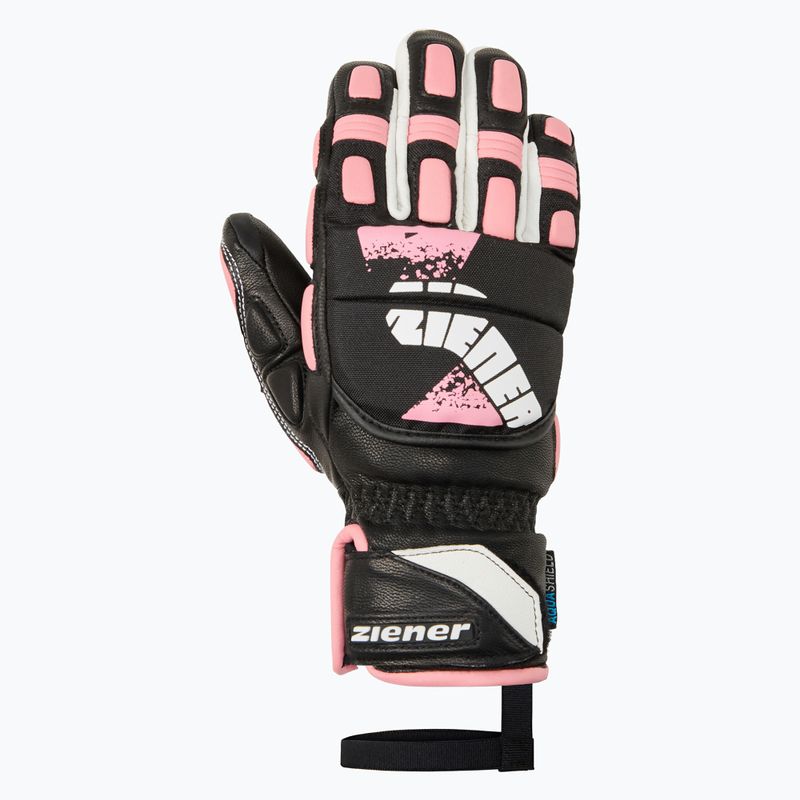 Kinder-Skihandschuhe Ziener Lanus-Z AS PR black/pink vanilla 2