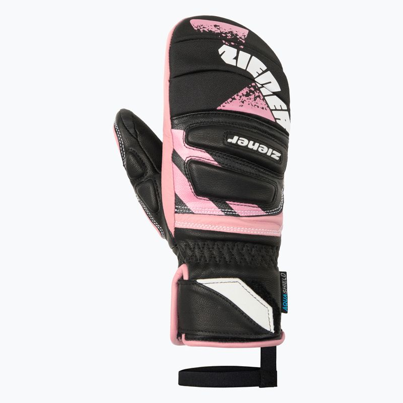 Kinder-Skihandschuhe Ziener Lopaki-Z AS PR Mitten black/pink vanilla 2