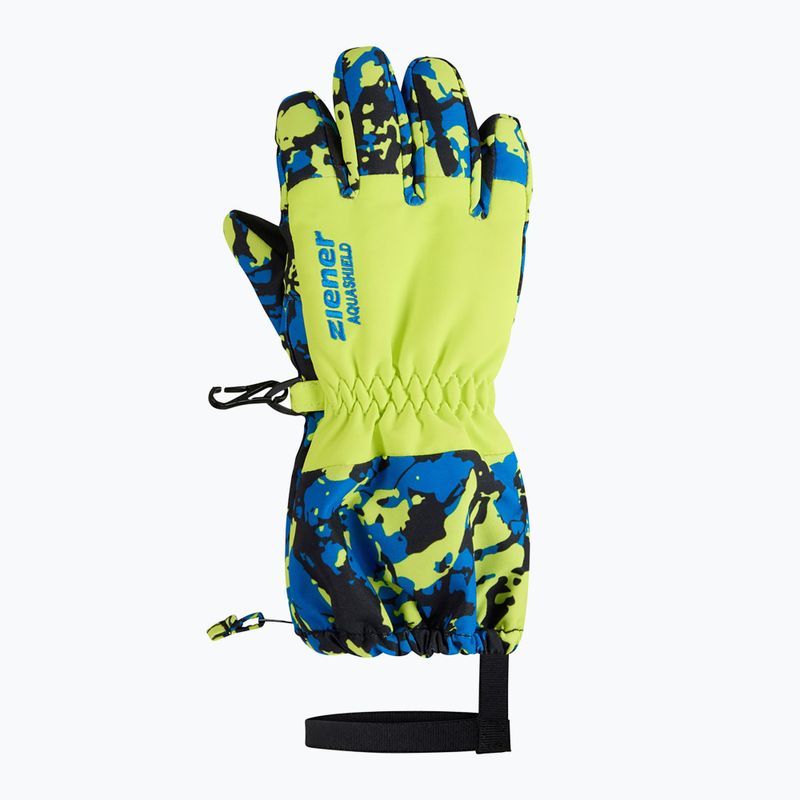 Kinder Skihandschuhe ZIENER Levio AS Minis camo persian blue 2