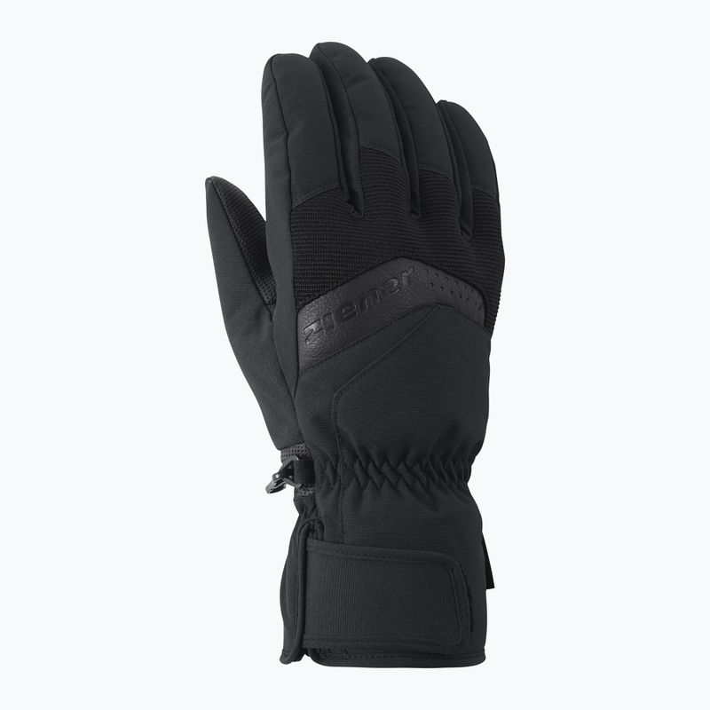 Skihandschuhe ZIENER Gabino black/red 2
