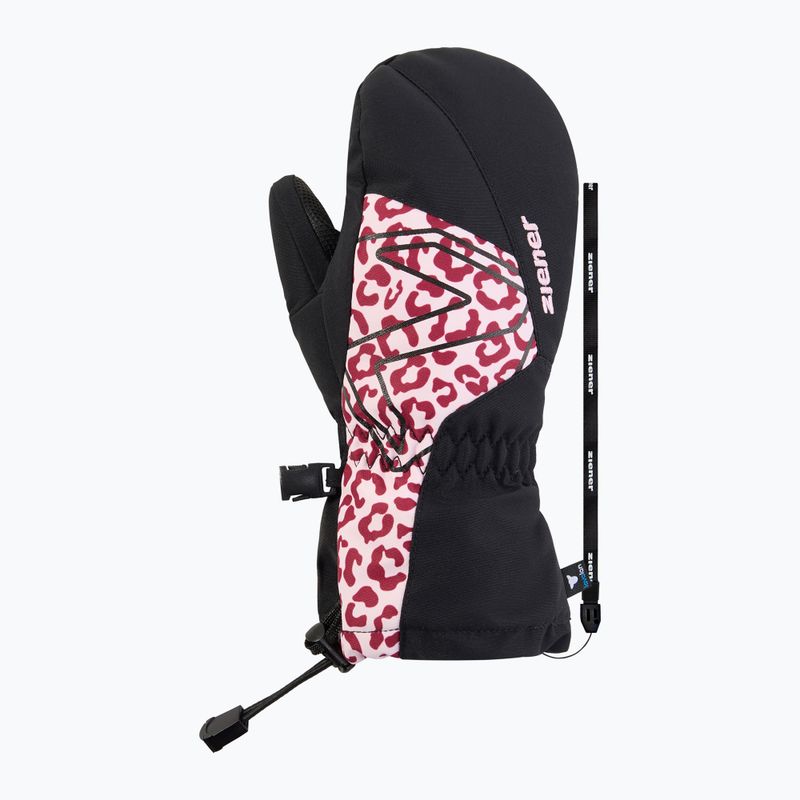 Kinder Skihandschuhe ZIENER Lavalino-Z Aquashield AW Mitten black/red leo 2