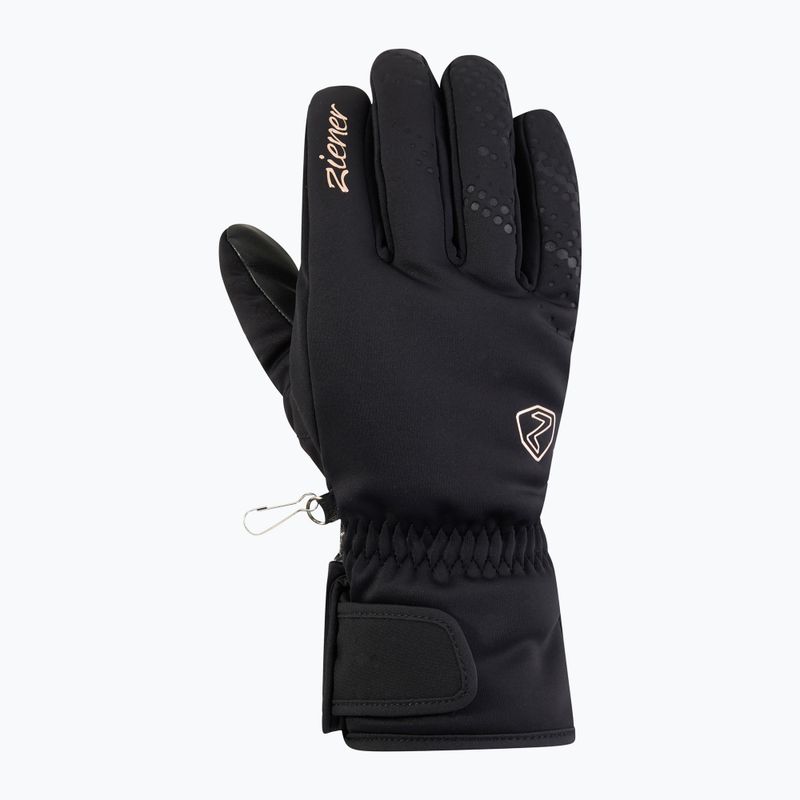 Damen-Skihandschuhe Ziener Kehnia-Z Aquashield PR Glove black/rose metallic 2