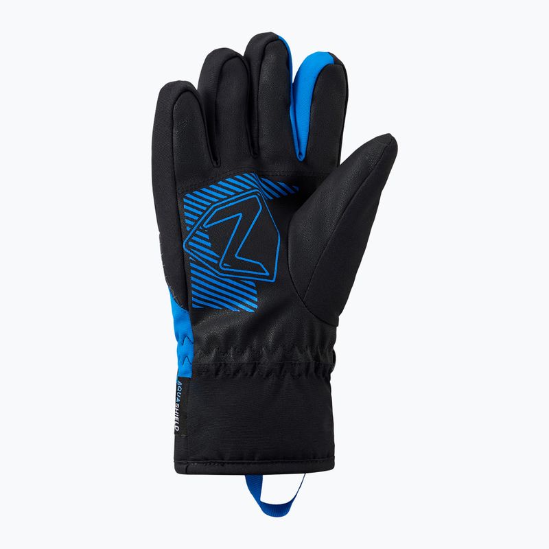 Kinder Skihandschuhe ZIENER Luuki-Z Aquashield black/persian blue 3