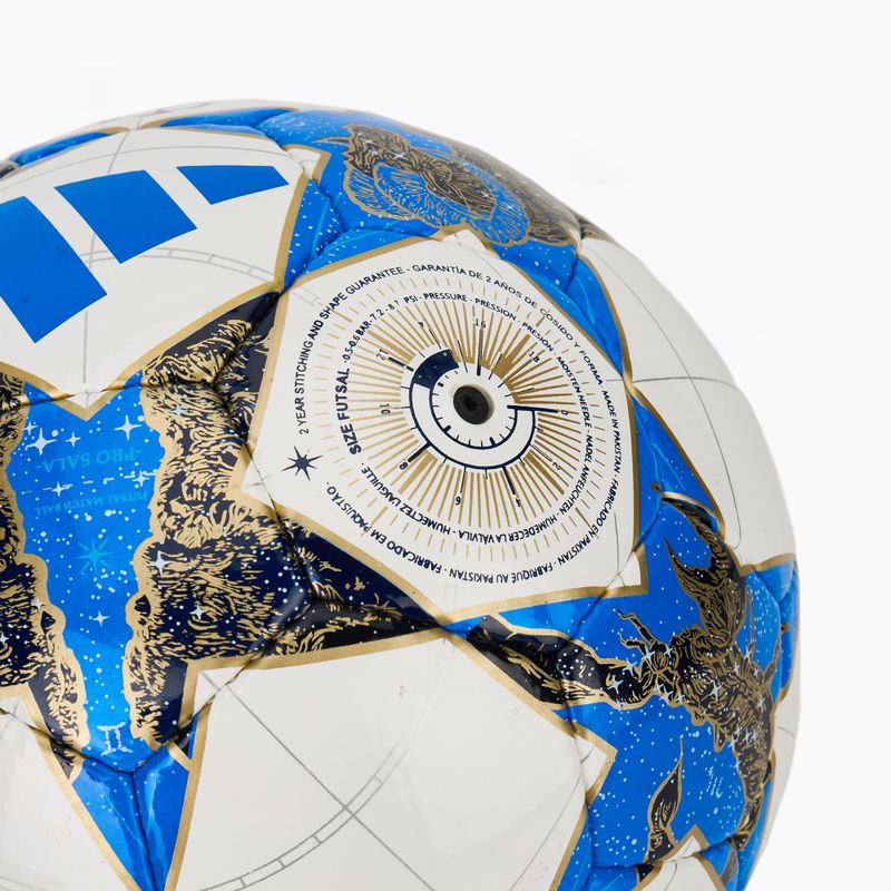 Fußball adidas UCL Pro Sala white/blue Größe 4 3