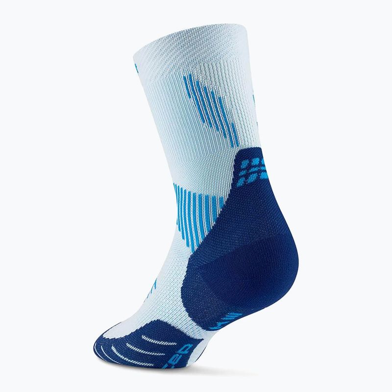 CEP Damen Kompressionssocken Run Mid Cut 5.0 ice/blau 3