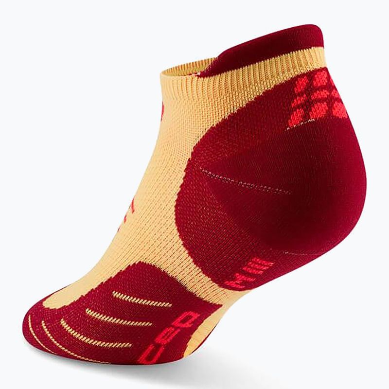 CEP Herren Kompressionssocken Run No Show 5.0 marigold/burgundy 3