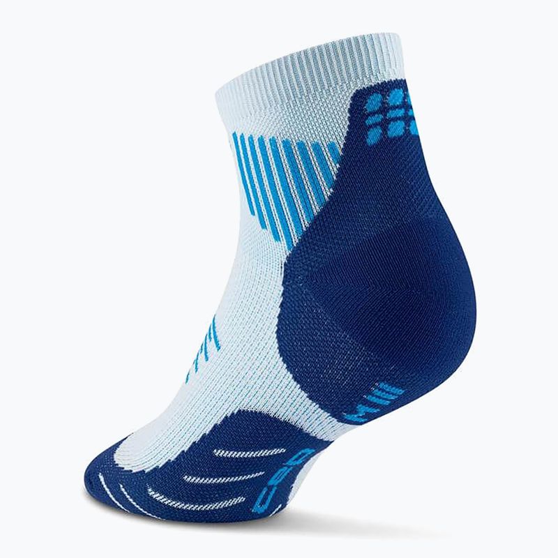 CEP Herren Kompressionssocken Run Low Cut 5.0 ice/blau 3