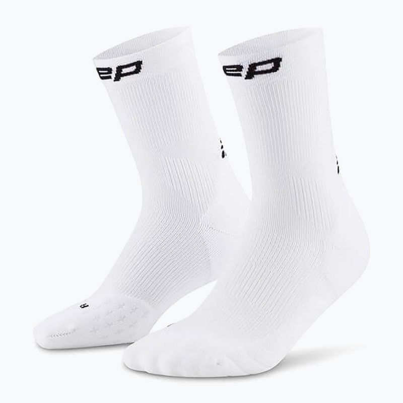 CEP Herren Kompressionssocken Run Mid Cut 5.0 weiß