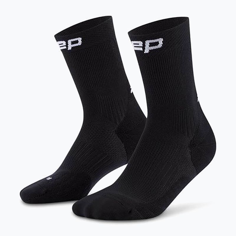 CEP Herren Kompressionssocken Run Mid Cut 5.0 schwarz