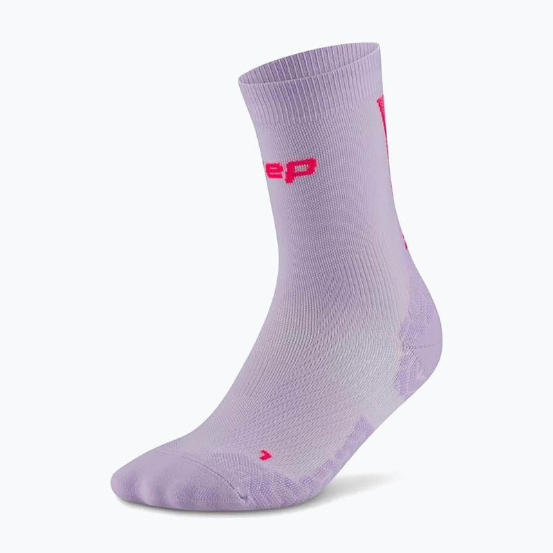Männer Kompressionsstrümpfe CEP Ultralight Mid Cut 4.0 lilac/pink 2