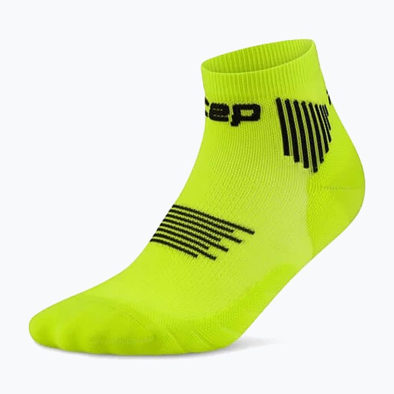 Damen Kompressionsstrümpfe CEP Run Low Cut 5.0 lime/black 2