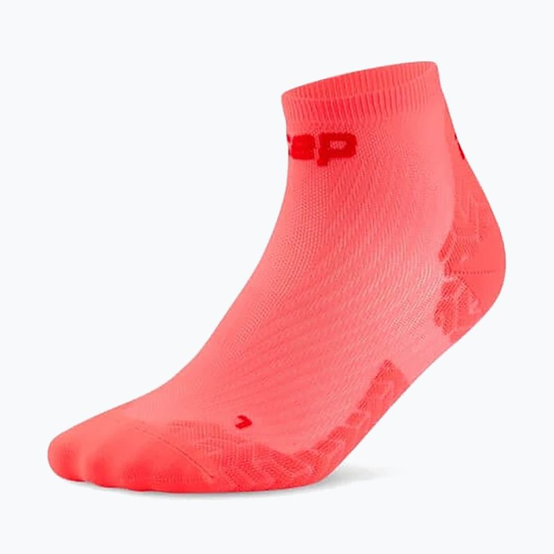Damensocken CEP Ultralight Low Cut 4.0 neon coral/red 2