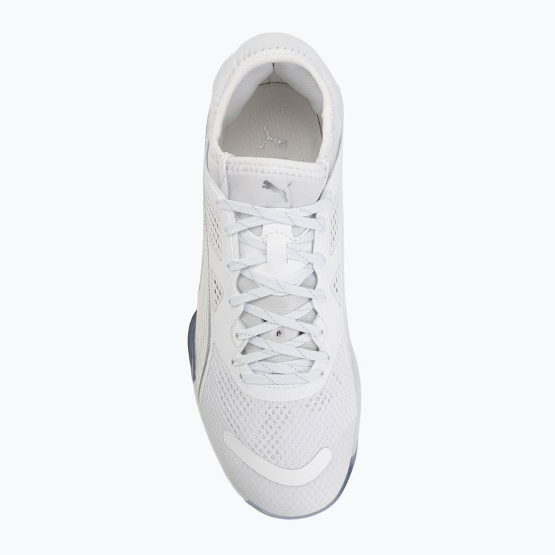 Handballschuhe PUMA Eliminate NITRO SQD 4 puma white/baltic sea blue/fresh water 5