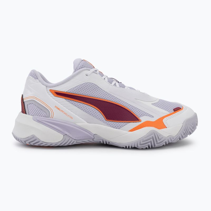Handballschuhe Damen PUMA Solarstrike 4 puma white/heat fire/lilac crush berry 2