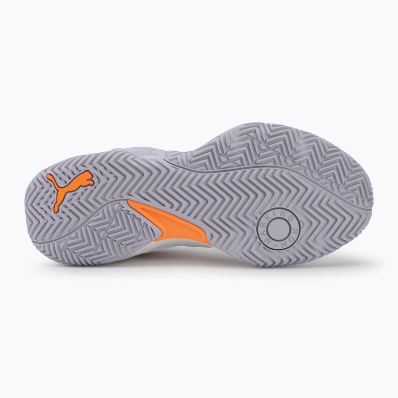 Handballschuhe Damen PUMA Solarstrike 4 puma white/heat fire/lilac crush berry 4