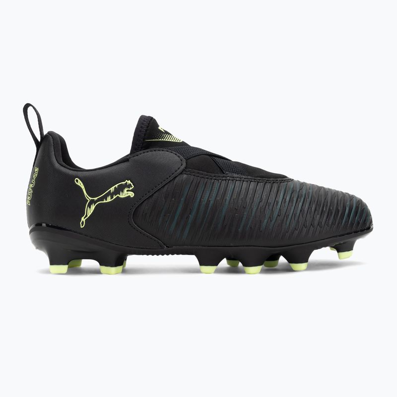Fußballschuhe Kinder PUMA Future 8 Match LL FG/AG Jr puma black/fizzy light/green terrain 2
