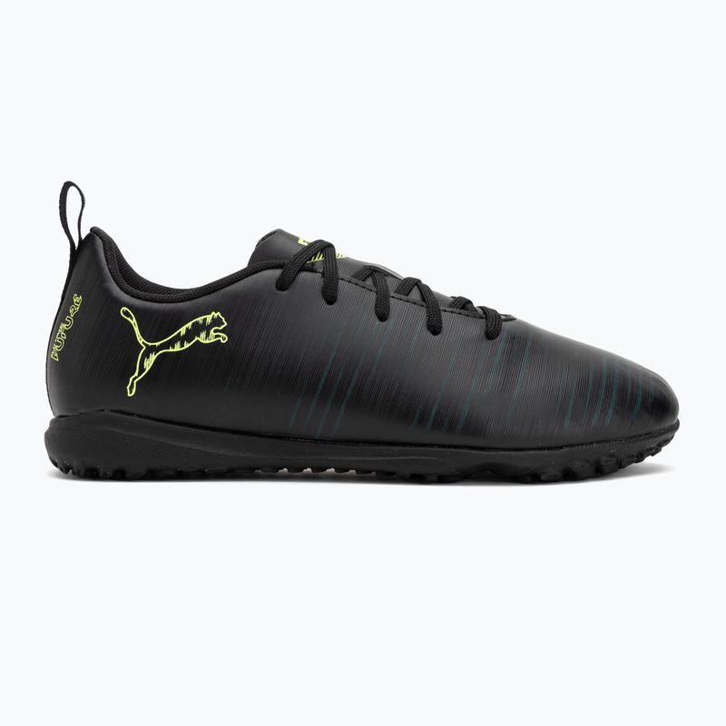 Fußballschuhe Kinder PUMA Future 8 Play TT Jr puma black/fizzy light/green terrain 2