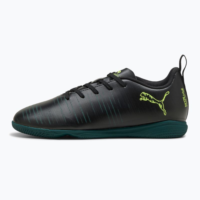 Fußballschuhe Kinder PUMA Future 8 Play It Jr puma black/fizzy light/green terrain 8