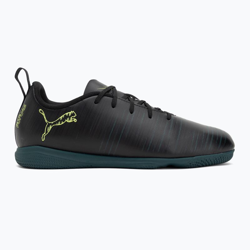 Fußballschuhe Kinder PUMA Future 8 Play It Jr puma black/fizzy light/green terrain 2