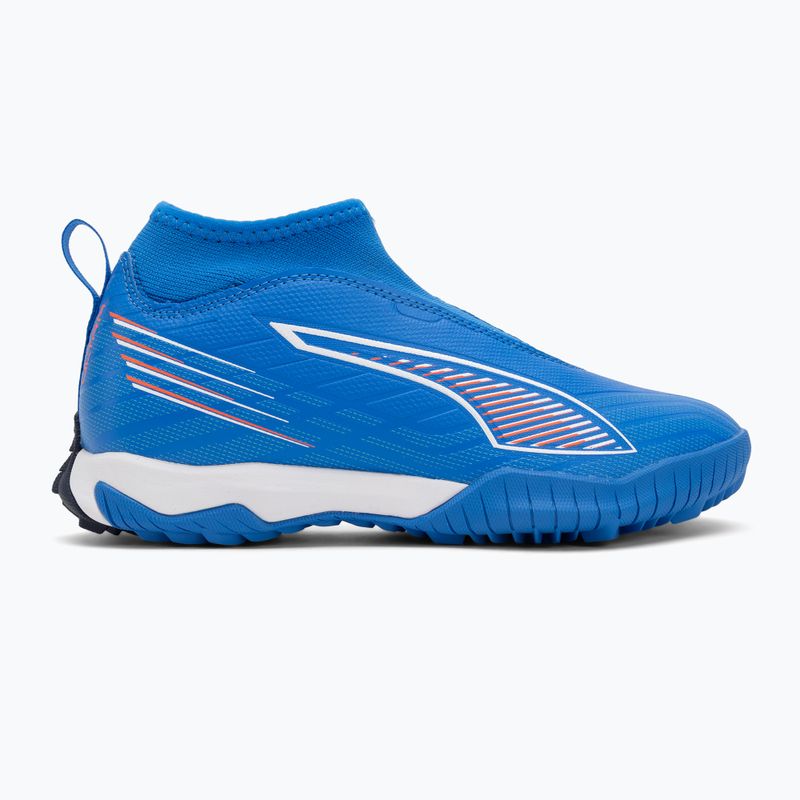 PUMA Ultra 6 Match+ LL TT + Mid Jr Kinder-Fußballschuhe ultra blau/puma weiß/glühend rot 2