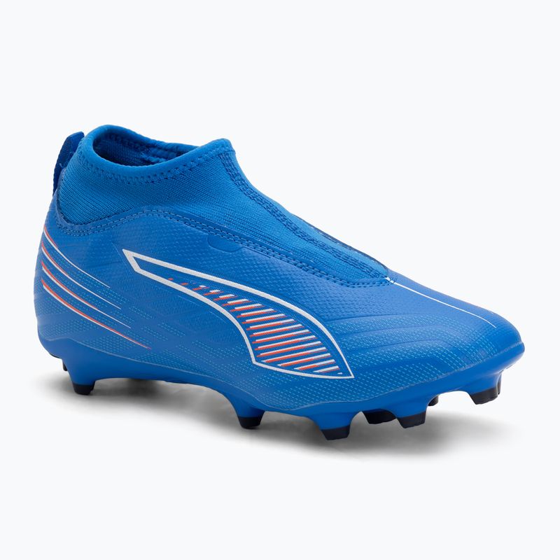 PUMA Ultra 6 Match+ LL FG/AG Jr Kinder-Fußballschuhe ultra blau/puma weiß/glühend rot