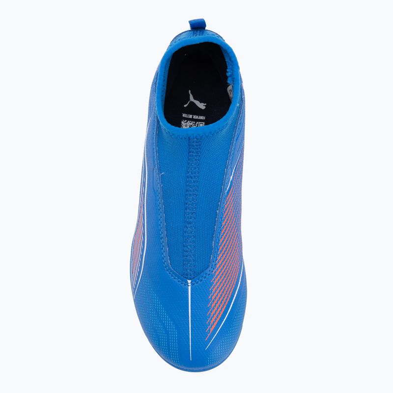 PUMA Ultra 6 Match+ LL FG/AG Jr Kinder-Fußballschuhe ultra blau/puma weiß/glühend rot 5