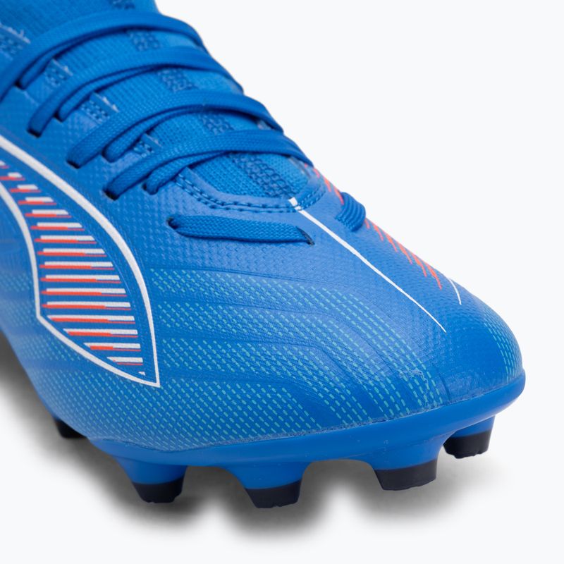 PUMA Ultra 6 Match FG/AG Jr Kinder-Fußballschuhe ultra blau/puma weiß/glühend rot 7