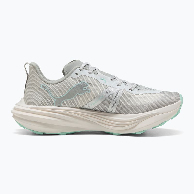 PUMA Deviate Nitro Elite Trail Damen Laufschuhe feder grau / mint schmelzen 2
