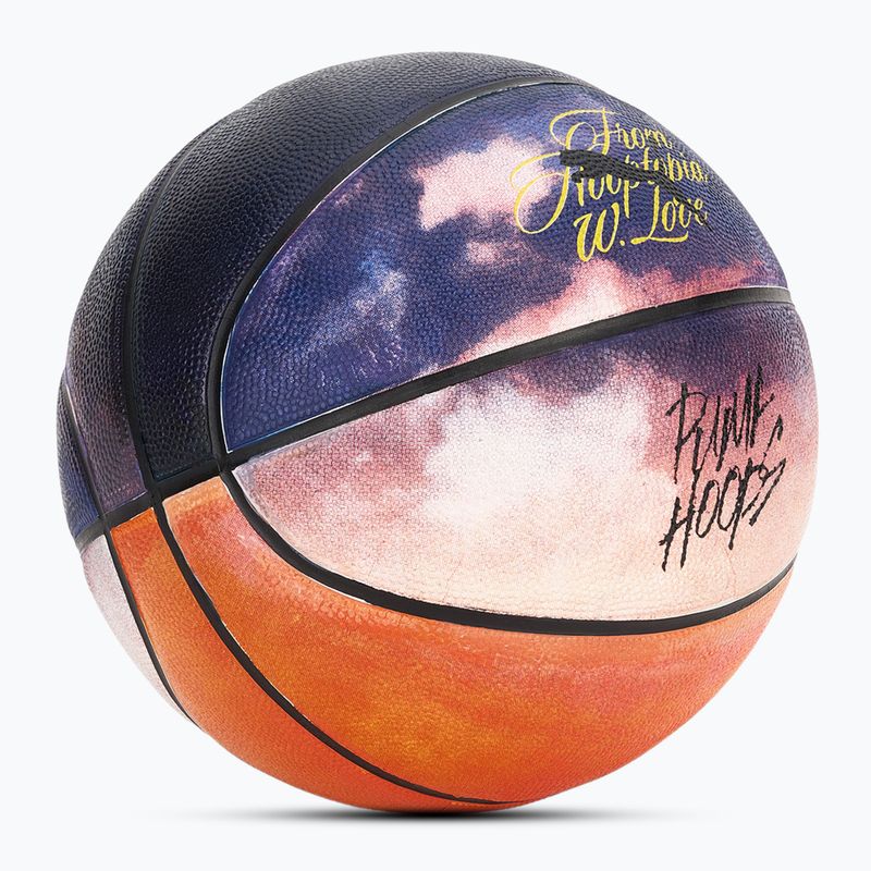 PUMA Hooptopia Sunset Basketball Flamme Orange/Puma Schwarz/Multicolor Größe 7 2