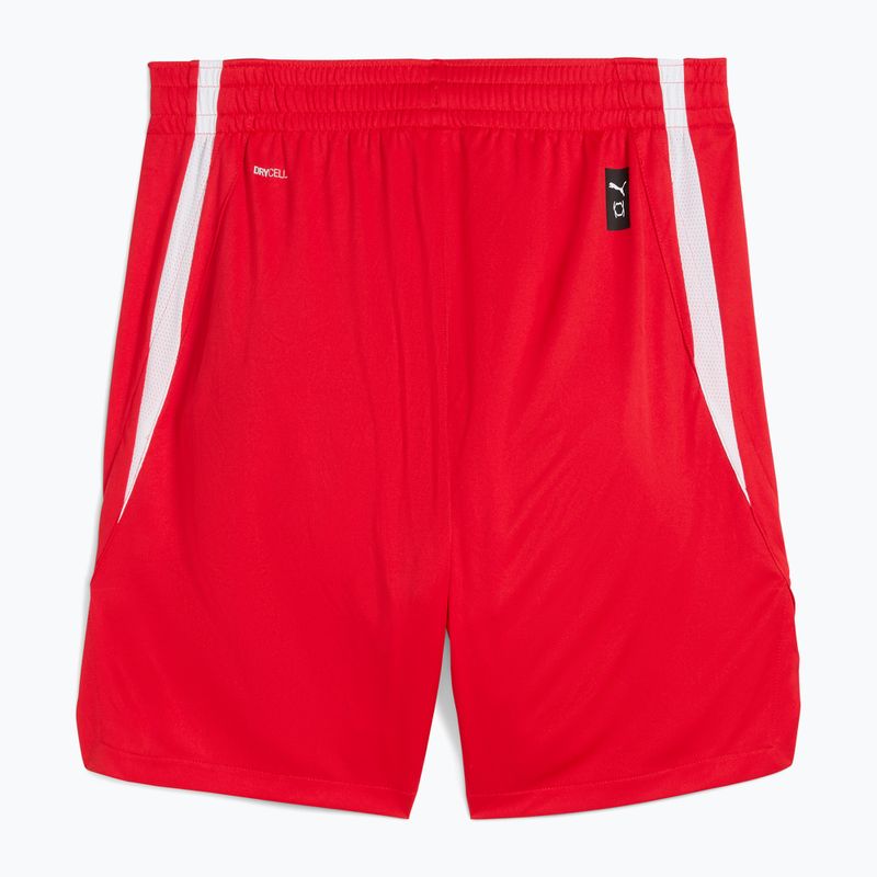 Herren-Basketball-Shorts PUMA teamJAWS Starter für alle Zeit rot 2